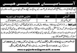 jobs in Qila Abdullah Quetta 2021