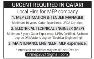 jobs in Qatar 2021